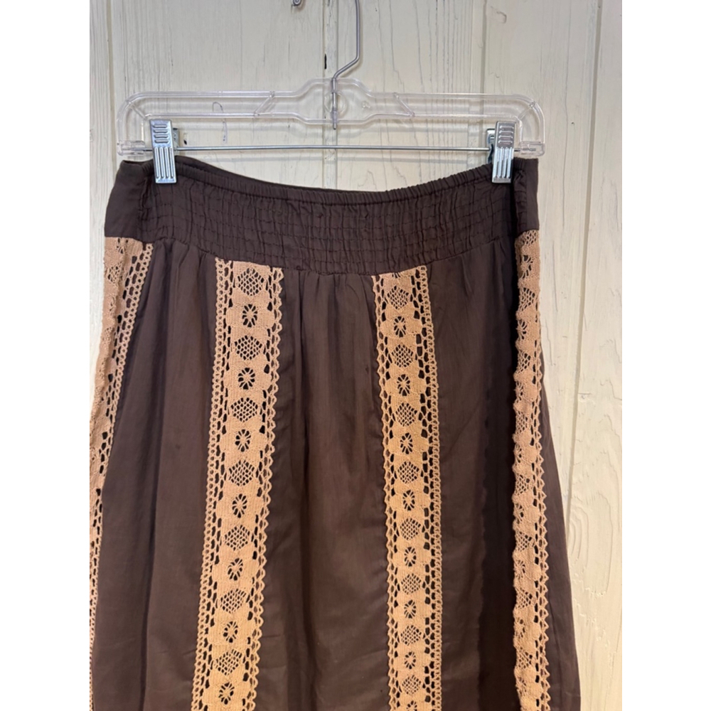 Solitaire Los Angeles Skirt Size S Brown - Picture 3 of 10